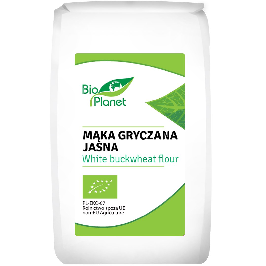 MĄKA GRYCZANA JASNA BEZGLUTENOWA BIO 500 g – BIO PLANET MĄKA GRYCZANA JASNA BEZGLUTENOWA BIO 500 g – BIO PLANET