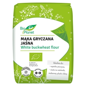 MĄKA GRYCZANA JASNA BEZGLUTENOWA BIO 1 kg – BIO PLANET