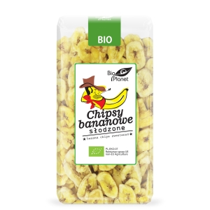 CHIPSY BANANOWE SŁODZONE BIO 350 g – BIO PLANET