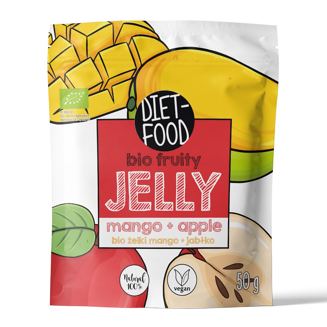 ŻELKI MANGO – JABŁKO BEZ ŻELATYNY BIO 50 g – DIET-FOOD ŻELKI MANGO – JABŁKO BEZ ŻELATYNY BIO 50 g – DIET-FOOD