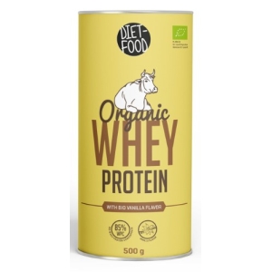 BIAŁKO SERWATKOWE O SMAKU WANILIOWYM (KONCENTRAT WPC 85) BIO 500 g – DIET-FOOD