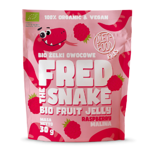 ŻELKI MALINA BEZ ŻELATYNY BIO 30 g – DIET-FOOD (FRED THE SNAKE)