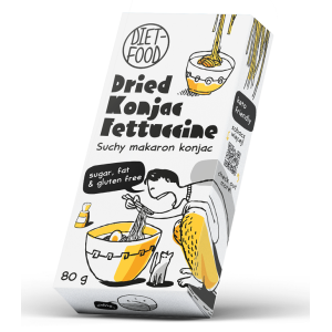 MAKARON (SUCHY KONJAC) FETTUCCINE BEZGLUTENOWY 80 g – DIET-FOOD