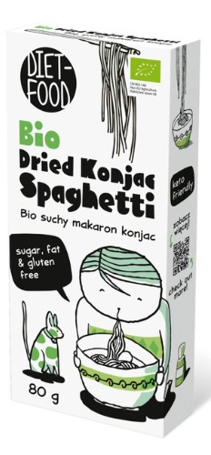MAKARON (SUCHY KONJAC) SPAGHETTI BEZGLUTENOWY BIO 80 g – DIET-FOOD MAKARON (SUCHY KONJAC) SPAGHETTI BEZGLUTENOWY BIO 80 g – DIET-FOOD
