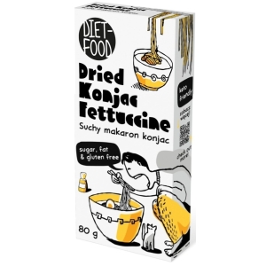 MAKARON (SUCHY KONJAC) FETTUCCINE BEZGLUTENOWY BIO 80 g – DIET-FOOD