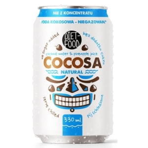 WODA KOKOSOWA NATURALNA NIEGAZOWANA 330 ml – DIET-FOOD (COCOSA)