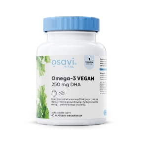 OMEGA-3 VEGAN BEZGLUTENOWA 60 KAPSUŁEK – OSAVI OMEGA-3 VEGAN BEZGLUTENOWA 60 KAPSUŁEK – OSAVI