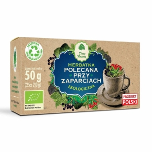 HERBATKA POLECANA PRZY ZAPARCIACH BIO (25 x 2 g) 50 g – DARY NATURY