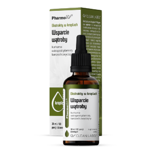 EKSTRAKTY W KROPLACH NA WSPARCIE WĄTROBY BEZGLUTENOWE 30 ml – PHARMOVIT (CLEAN LABEL) EKSTRAKTY W KROPLACH NA WSPARCIE WĄTROBY BEZGLUTENOWE 30 ml – PHARMOVIT (CLEAN LABEL)