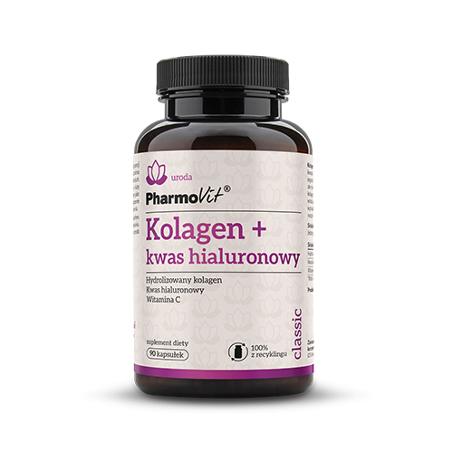 KOLAGEN + KWAS HIALURONOWY BEZGLUTENOWY 90 KAPSUŁEK – PHARMOVIT (CLASSIC) KOLAGEN + KWAS HIALURONOWY BEZGLUTENOWY 90 KAPSUŁEK – PHARMOVIT (CLASSIC)
