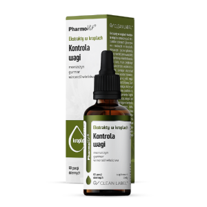 EKSTRAKTY W KROPLACH NA KONTROLĘ WAGI BEZGLUTENOWE 30 ml – PHARMOVIT (CLEAN LABEL) EKSTRAKTY W KROPLACH NA KONTROLĘ WAGI BEZGLUTENOWE 30 ml – PHARMOVIT (CLEAN LABEL)