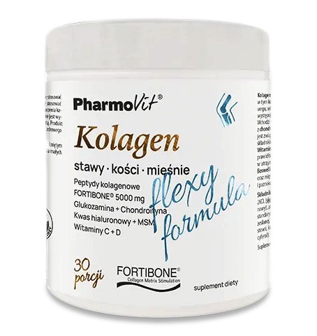 KOLAGEN O SMAKU BANANOWYM FLEXY FORMULA BEZGLUTENOWY W PROSZKU 196 g – PHARMOVIT KOLAGEN O SMAKU BANANOWYM FLEXY FORMULA BEZGLUTENOWY W PROSZKU 196 g – PHARMOVIT