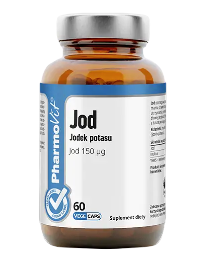 JODEK POTASU (150 mcg) BEZGLUTENOWY 60 KAPSUŁEK – PHARMOVIT (CLEAN LABEL) JODEK POTASU (150 mcg) BEZGLUTENOWY 60 KAPSUŁEK – PHARMOVIT (CLEAN LABEL)