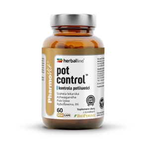 KAPSUŁKI NA KONTROLĘ POTLIWOŚCI (POT CONTROL) BEZGLUTENOWE 60 szt. – PHARMOVIT (HERBALLINE)