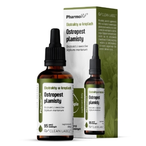 EKSTRAKTY W KROPLACH OSTROPEST PLAMISTY BEZGLUTENOWE 30 ml – PHARMOVIT (CLEAN LABEL) EKSTRAKTY W KROPLACH OSTROPEST PLAMISTY BEZGLUTENOWE 30 ml – PHARMOVIT (CLEAN LABEL)
