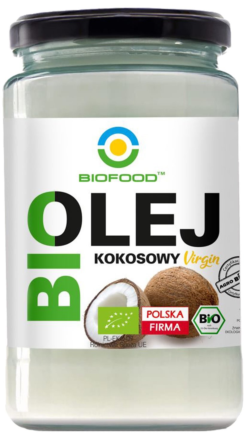 OLEJ KOKOSOWY VIRGIN BIO 670 ml – BIOFOOD OLEJ KOKOSOWY VIRGIN BIO 670 ml – BIOFOOD