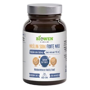 MAŚLAN SODU FORTE MAX (580 mg) BEZGLUTENOWY 100 KAPSUŁEK – BIOWEN