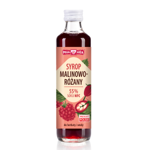 SYROP MALINOWO – RÓŻANY 250 ml – POLSKA RÓŻA SYROP MALINOWO – RÓŻANY 250 ml – POLSKA RÓŻA