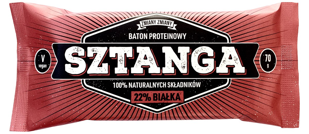 BATON PROTEINOWY SZTANGA BEZGLUTENOWY 70 g – ZMIANY ZMIANY BATON PROTEINOWY SZTANGA BEZGLUTENOWY 70 g – ZMIANY ZMIANY