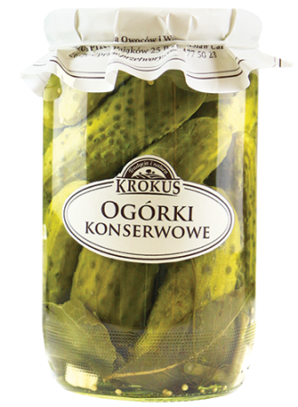 OGÓRKI KONSERWOWE 650 g (320 g) – KROKUS OGÓRKI KONSERWOWE 650 g (320 g) – KROKUS