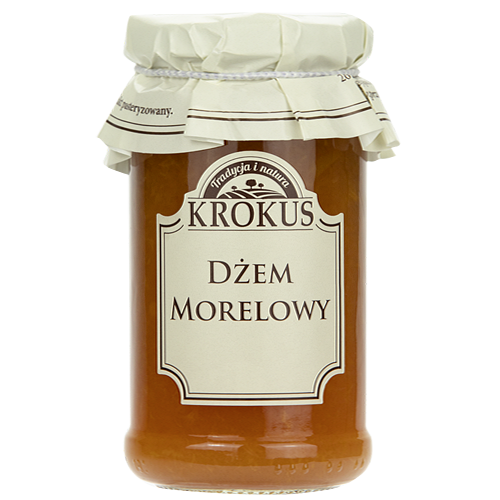 DŻEM MORELOWY O OBNIŻONEJ ZAWARTOŚCI CUKRU BEZGLUTENOWY 235 g – KROKUS DŻEM MORELOWY O OBNIŻONEJ ZAWARTOŚCI CUKRU BEZGLUTENOWY 235 g – KROKUS