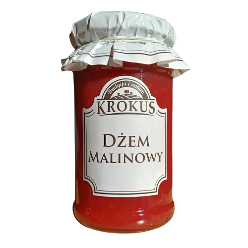 DŻEM MALINOWY O OBNIŻONEJ ZAWARTOŚCI CUKRU 235 g – KROKUS DŻEM MALINOWY O OBNIŻONEJ ZAWARTOŚCI CUKRU 235 g – KROKUS