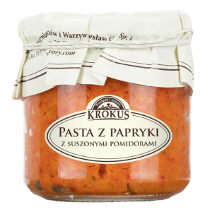PASTA Z PAPRYKI Z SUSZONYMI POMIDORAMI BEZGLUTENOWA 180 g – KROKUS