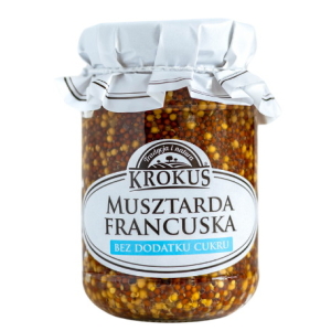 MUSZTARDA FRANCUSKA BEZ DODATKU CUKRÓW 185 g – KROKUS