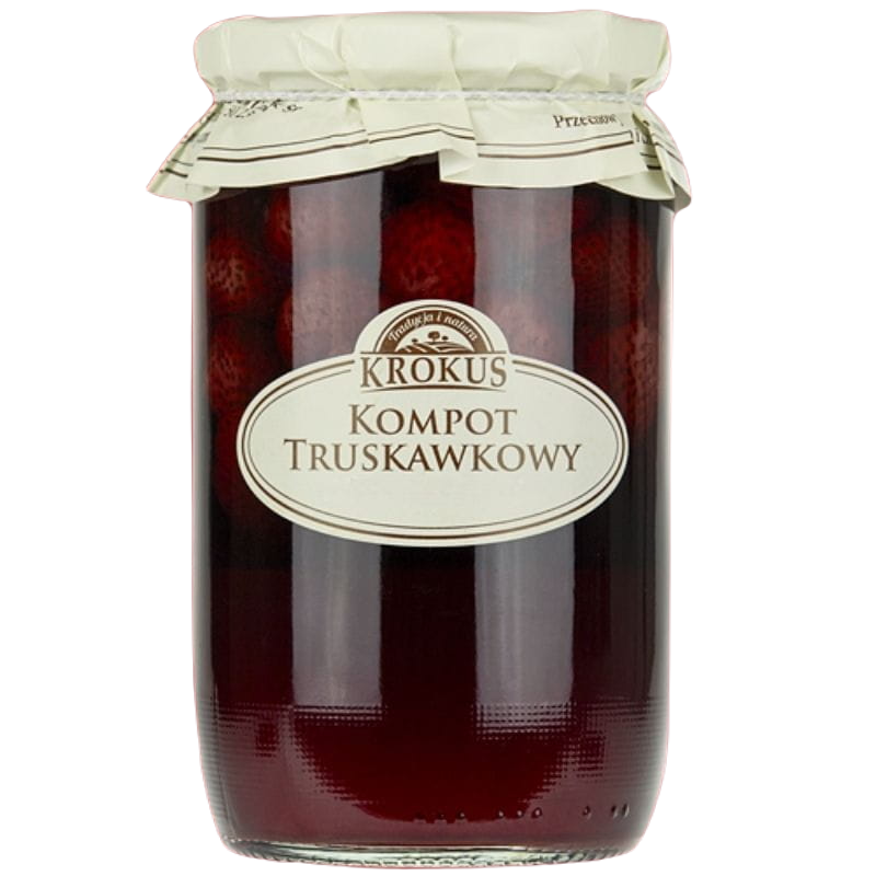 KOMPOT TRUSKAWKOWY 640 g (240 g) – KROKUS KOMPOT TRUSKAWKOWY 640 g (240 g) – KROKUS
