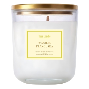 ŚWIECA SOJOWA ZAPACHOWA  WANILIA FRANCUSKA 180 ml – YOUR CANDLE