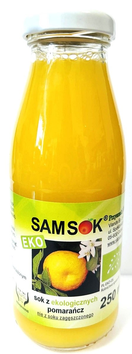 SOK Z POMARAŃCZY NFC BIO 250 ml – VIANDS (SAM SOK) SOK Z POMARAŃCZY NFC BIO 250 ml – VIANDS (SAM SOK)