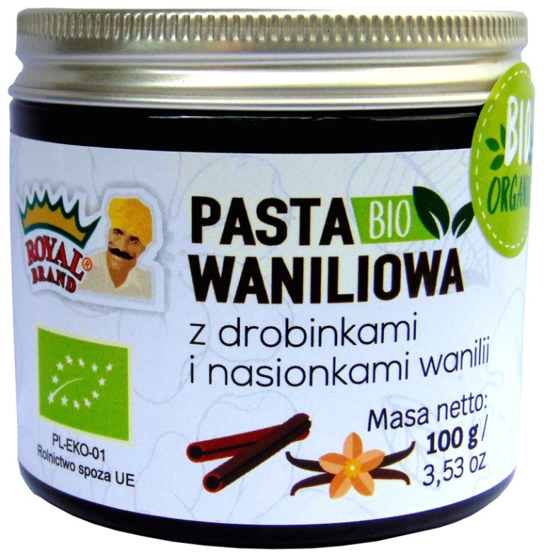 PASTA WANILIOWA BIO 100 g – ROYAL BRAND PASTA WANILIOWA BIO 100 g – ROYAL BRAND