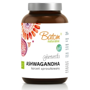 ASHWAGANDHA BIO (495 mg) 250 TABLETEK – BATOM (AJURWEDA)