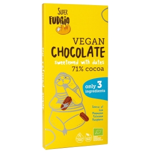 CZEKOLADA SŁODZONA DAKTYLAMI BEZGLUTENOWA BIO 80 g – ME GUSTO (SUPER FUDGIO)