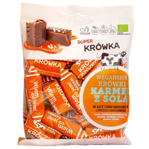 KRÓWKI SŁONY KARMEL BEZMLECZNE BEZGLUTENOWE BIO 150 g – ME GUSTO (SUPER KRÓWKA)