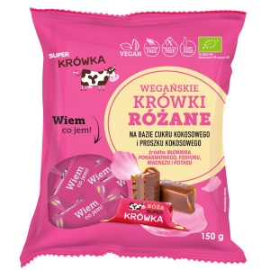 KRÓWKI O SMAKU RÓŻANYM BEZMLECZNE BEZGLUTENOWE BIO 150 g – ME GUSTO (SUPER KRÓWKA)