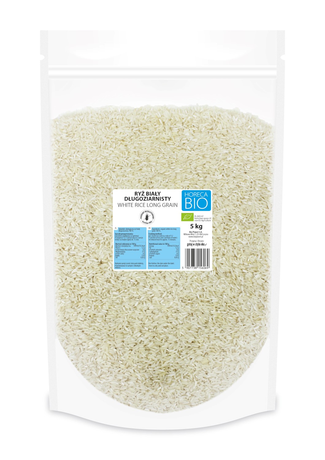 RYŻ BIAŁY DŁUGOZIARNISTY BEZGLUTENOWY BIO 5 kg – HORECA (BIO PLANET) RYŻ BIAŁY DŁUGOZIARNISTY BEZGLUTENOWY BIO 5 kg – HORECA (BIO PLANET)