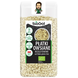 PŁATKI OWSIANE BEZGLUTENOWE BIO 300 g – BIOGOL