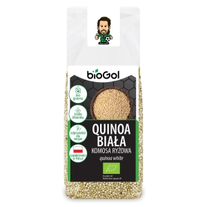 QUINOA BIAŁA (KOMOSA RYŻOWA) BEZGLUTENOWA BIO 250 g – BIOGOL