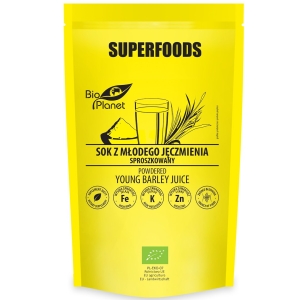 SOK Z MŁODEGO JĘCZMIENIA SPROSZKOWANY BIO 150 g – BIO PLANET SUPERFOODS