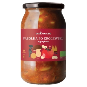 FASOLKA PO KRÓLEWSKU Z BOROWIKAMI BIO 900 ml – DELIKATNA FASOLKA PO KRÓLEWSKU Z BOROWIKAMI BIO 900 ml – DELIKATNA