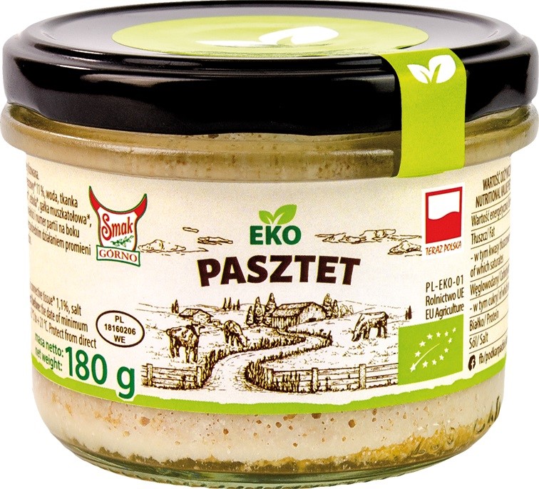 PASZTET BIO 180 g – SMAK EKO PASZTET BIO 180 g – SMAK EKO