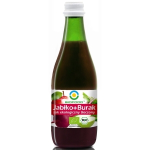 SOK JABŁKO – BURAK NFC BEZGLUTENOWY BIO 300 ml – BIOFOOD