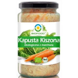 KAPUSTA KISZONA Z MARCHEWKĄ BEZGLUTENOWA BIO 700 g (500 g) – BIOFOOD KAPUSTA KISZONA Z MARCHEWKĄ BEZGLUTENOWA BIO 700 g (500 g) – BIOFOOD