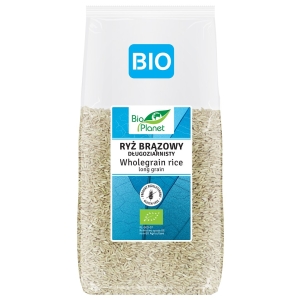 RYŻ BRĄZOWY DŁUGOZIARNISTY BEZGLUTENOWY BIO 500 g – BIO PLANET