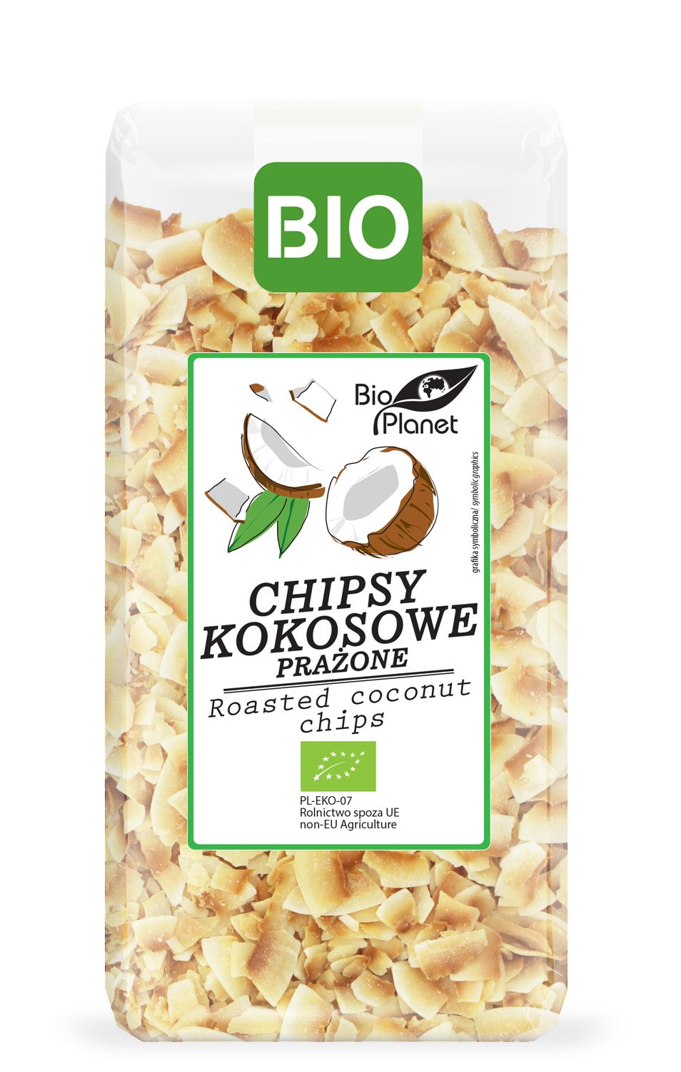 CHIPSY KOKOSOWE PRAŻONE BIO 150 g – BIO PLANET CHIPSY KOKOSOWE PRAŻONE BIO 150 g – BIO PLANET
