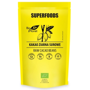 KAKAO ZIARNA SUROWE BIO 200 g – BIO PLANET SUPERFOODS KAKAO ZIARNA SUROWE BIO 200 g – BIO PLANET SUPERFOODS