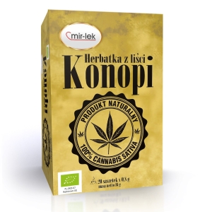 HERBATKA LIŚĆ KONOPI BIO (20 x 0,8 g) 16 g – MIR-LEK HERBATKA LIŚĆ KONOPI BIO (20 x 0,8 g) 16 g – MIR-LEK