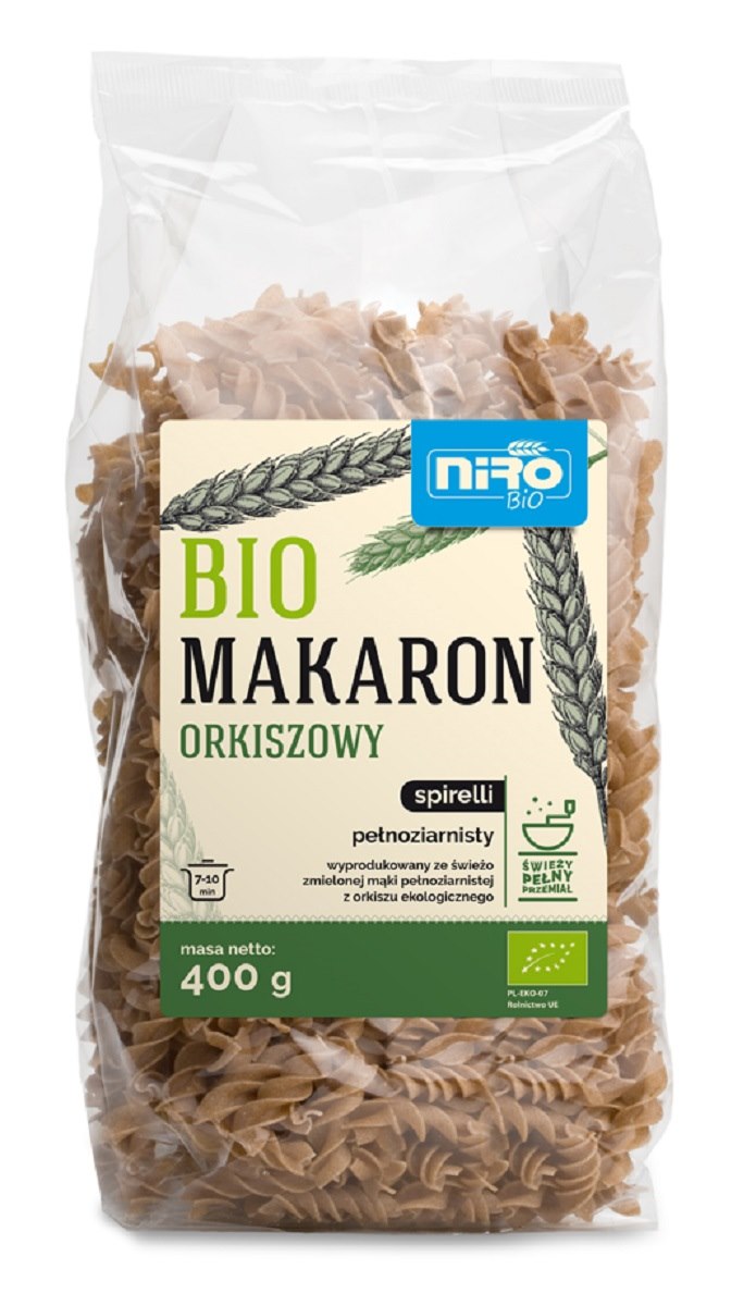 MAKARON (ORKISZOWY RAZOWY) ŚWIDERKI BIO 400 g – NIRO MAKARON (ORKISZOWY RAZOWY) ŚWIDERKI BIO 400 g – NIRO