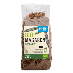 MAKARON (ORKISZOWY RAZOWY) NITKI BIO 400 g – NIRO MAKARON (ORKISZOWY RAZOWY) NITKI BIO 400 g – NIRO